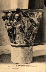 Eglise de Mozac - Chapiteau (Stes Femmes au tombeau) Xii siecle à Mozac