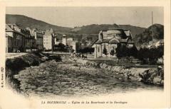 La Bourboule - Eglise de la Bourboule et la Dordogne à La Bourboule