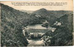 Vue générale du Barrage et de l'Usine Hydro-Electrique de la Sioule -
													63 Puy de Dôme
												