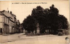 Cusset - Place du Centenaire et Statue de la République à Cusset
