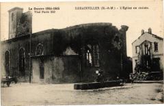 Rehainviller-LEglise en ruines à Rehainviller