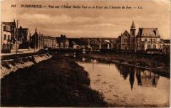 Wimereux - Vue sur l'Hotel Belle-Vue et le Pont du Chemin de Fer à Wimereux