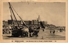 Berck-Plage - Les Bateaux sur la Plage a Marée Basse à Berck