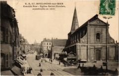 Boulogne-sur-Mer - Grande Rue-Eglise Saint-Nicolas à Boulogne-sur-Mer