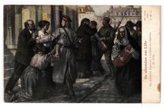 Os allemaes Lille - Os allemaes separam e exilam as familias de à Lille