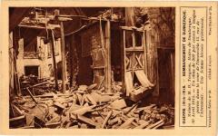 Guerre 1914-1918 - Bombardement de Dunkerque Maison de M.H.Terquem à Dunkerque