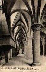 Le Mont-Saint-Michel - L'Abbaye - Salle des Chevalters (Xiii.s) au Mont-Saint-Michel
