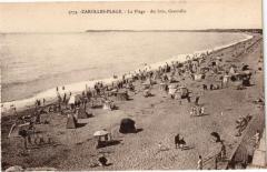 Carolles-Plage - La Plage - Au loin Granville à Carolles