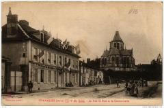 Chavanges La Rue du Bois et la Gendarmerie à Chavanges
