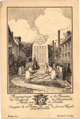 Monument éugé a la Mémoire des Enfands de Nouzonvile Moorty pour..