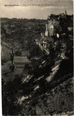 Rocamadour - Vue prise de la Cote de l'Hospitalet à Rocamadour