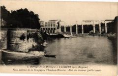 Tuilieres-Barrage de la Dordogne-Etat des travaux