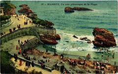 Biarritz - Un coin Pittoresque de la Plage -
																					64200 Biarritz
																			