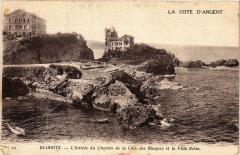 Biarritz - L'Entrée du Chemin de la Cote des Basques et la Villa à Biarritz