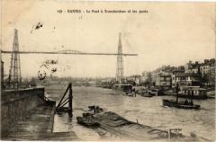 Nantes-Le Pont a Transbordeur et les quais à Nantes