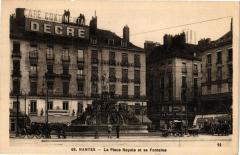 Nantes - La Place Royale et sa Fontaine à Nantes