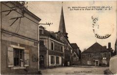 Brain sur l'Authion-La Poste et la Place de l'Eglise