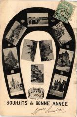 Souhaits de Bonne Année - Saumur 1906 à Saumur