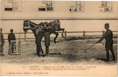 Saumur - Dressage du Sauteur dans les Piliers à Saumur