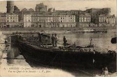 Angers-Le Quai Ligny au pied du Chateau-Vue du Quai de la Savatte -
																					49100 Angers
																			