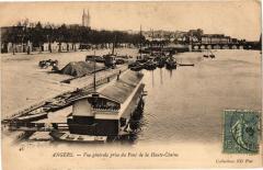 Angers-Vue générale prise du Pont de la Haute Chaine à Angers