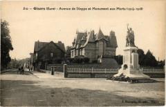 Gisors - Avenue de Dieppe et Monument aux Morts (1914-1918) -
																					27140 Gisors
																			