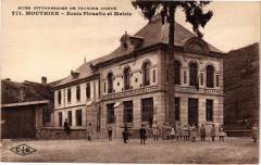Carte postale ancienne Ecole Phisalix et Mairie
                                                                     à Mouthier-Haute-Pierre
                                