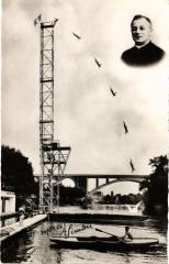 L'Abbé volant Robert Simon plonge de 35 métres pour la restauration