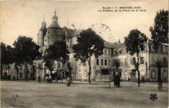 Doubs - Montbeliard - Le Chateau et la Place de la Gare à Doubs