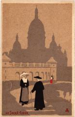 Carte postale ancienne Le Sacré-Coeur
                                                                     à Paris 18e
                                