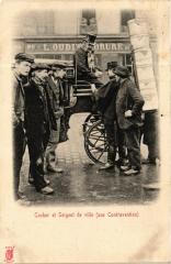 Paris Cocher et ergent de ville. Une Contravention