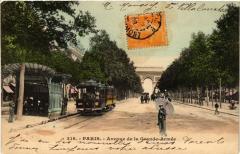 Carte postale ancienne Avenue de la Grande-Armée
                                                                     à Paris 16e
                                
