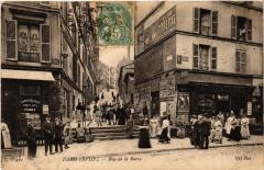 Carte postale ancienne Rue de la Barre
                                                                     à Paris 18e
                                