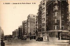 Carte postale ancienne Avenue de la Porte-Brunet
                                                                     à Paris 19e
                                