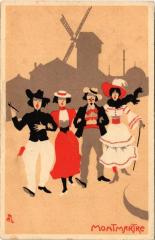 Carte postale ancienne Montmartre
																	 à Paris 18e
								