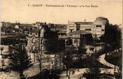 Carte postale ancienne Etablissement du Printemps et le Parc Denain
                                                                     à Clichy
                                
