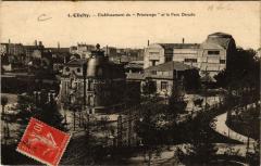 Carte postale ancienne Etablissement du Printemps et le Parc Denain
                                                                     à Clichy
                                