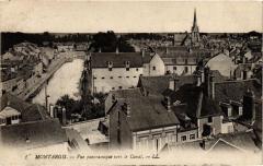 Montargis-Vue panoramique vers le Canal à Montargis