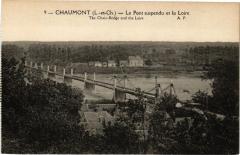 Chaumont-Le Pont suspendu et la Loire -
													41 Loir et Cher
												