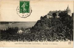 Chaumont-sur-Loire-La Loire et le Chateau à Chaumont-sur-Loire