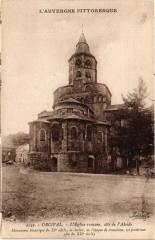 L'Auvergne Pittoresque - Orcival - L'Eglise romane cote de l'Abside à Orcival