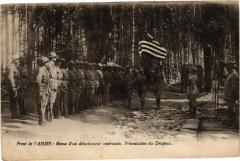 Front de l'Aisne: Revue d'un detachement americain .Presentation...(202135)