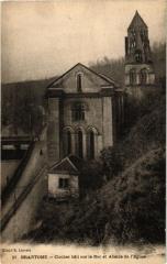 Brantome-Clocher bati sur le Roc et Abside de l'Eglise -
													24 Dordogne
												
