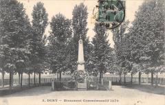 Dury - Monument Commemoratif De 1870 à Dury