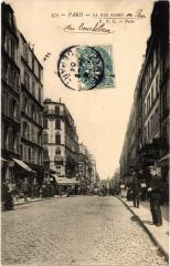 Carte postale ancienne La Rue Ramey
                                                                     à Paris 18e
                                