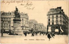 Carte postale ancienne Place Clichy
                                                                     à Paris 9e
                                