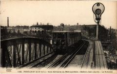 Carte postale ancienne Voie aérienne du Métropolitain - Station Jean-Jaurès - La Rotonde
                                                                     à Paris 19e
                                