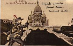 Carte postale ancienne Le Sacré-Coeur de Montmartre
                                                                     à Paris 18e
                                