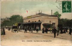 Carte postale ancienne La Gare des Batignolles
                                                                     à Paris 17e
                                