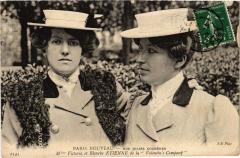 Paris Nos cocheres Mlles Victoria et Blanche Etienne Transport